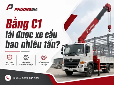 Bằng C1 l&aacute;i xe cẩu đến mức n&agrave;o? Hiểu đ&uacute;ng mốc 7,5 tấn 