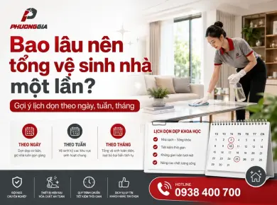 Bao l&acirc;u n&ecirc;n tổng vệ sinh nh&agrave; một lần? Gợi &yacute; lịch dọn theo ng&agrave;y, tuần, th&aacute;ng 