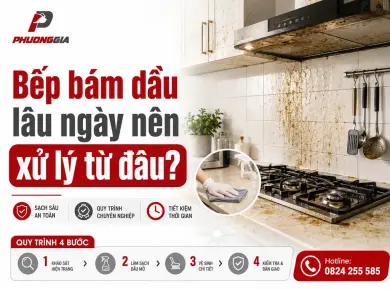 Bếp b&aacute;m dầu l&acirc;u ng&agrave;y n&ecirc;n xử l&yacute; từ đ&acirc;u? 