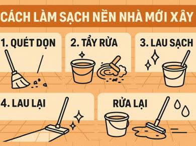 Cách Làm Sạch Nền Nhà Mới Xây 