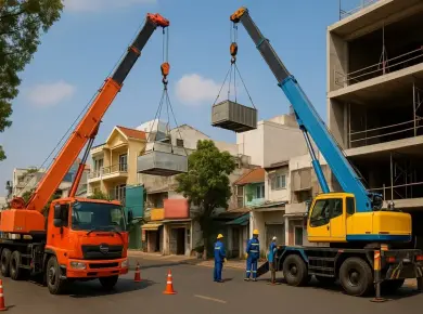 Cho thuê xe cẩu Tân Bình 