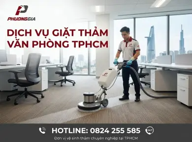 Dịch vụ giặt thảm văn ph&ograve;ng tại TPHCM cho doanh nghiệp 
