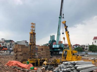 Concrete Pile Pressing Process 