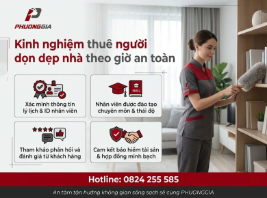 Kinh Nghiệm Thu&ecirc; Người Dọn Dẹp Nh&agrave; Theo Giờ An To&agrave;n V&agrave; Đ&aacute;ng Tin Cậy 