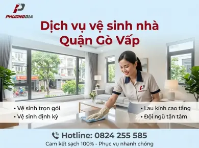 Dịch vụ vệ sinh nh&agrave; quận G&ograve; Vấp chuy&ecirc;n nghiệp, sạch sẽ 
