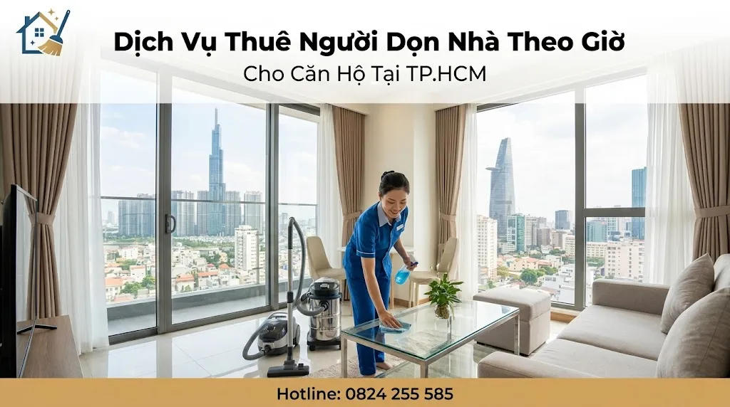 Dịch vụ thuê người dọn nhà theo giờ cho căn hộ tại TP.HCM