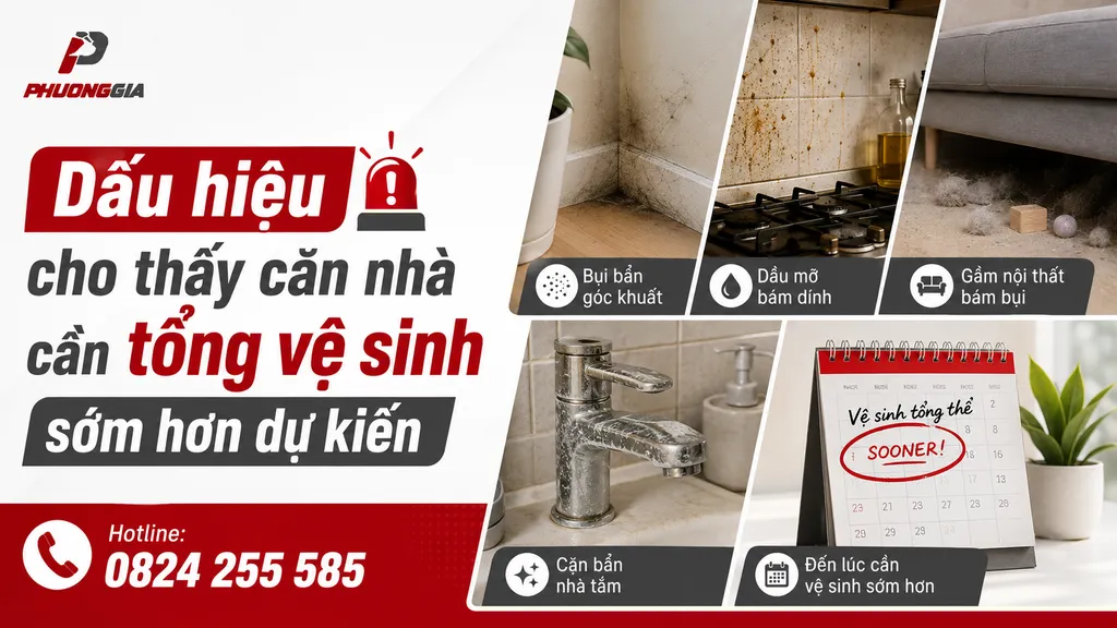 Dấu hiệu cho thấy căn nhà cần tổng vệ sinh sớm hơn dự kiến