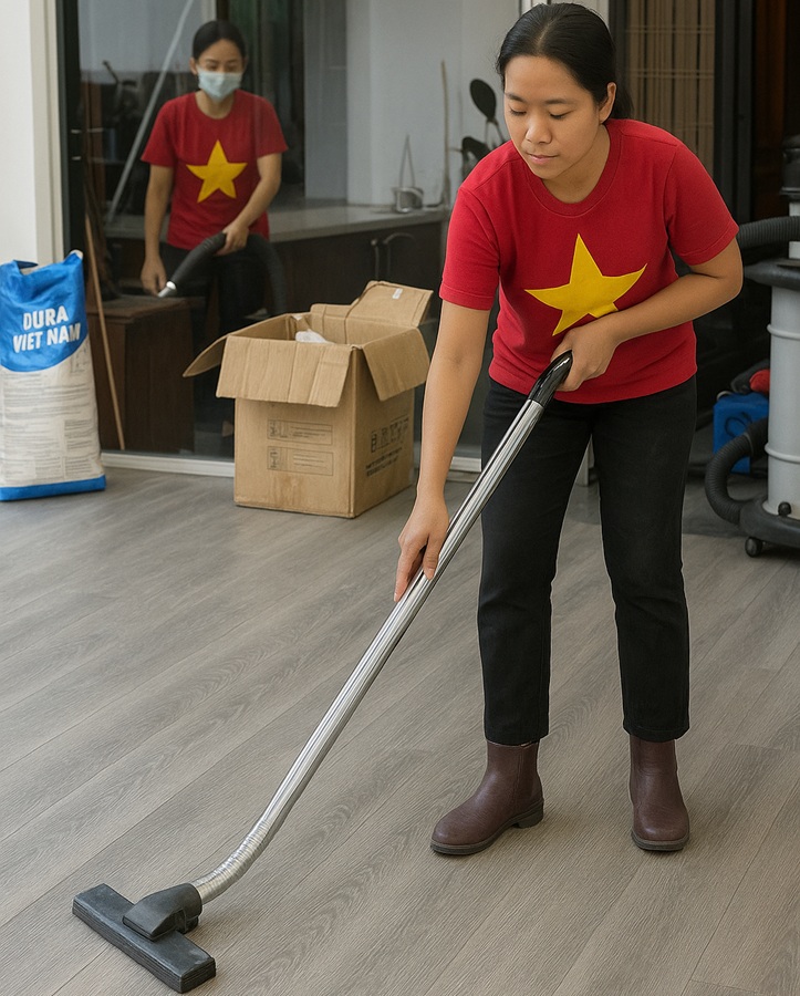làm sạch công trình