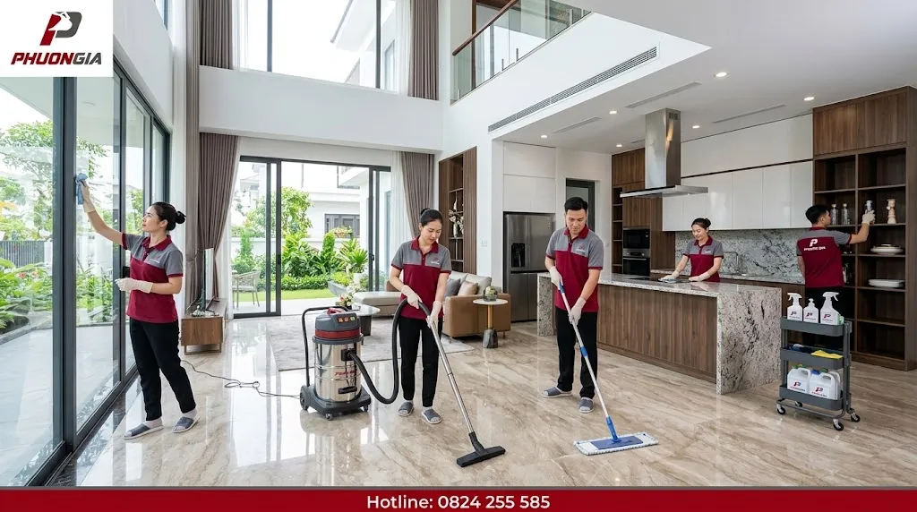 Tổng vệ sinh nội thất căn hộ quận 12