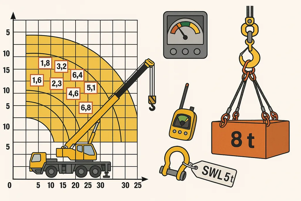 Quản lý tải trọng: biểu đồ tải trọng (load chart) và SWL