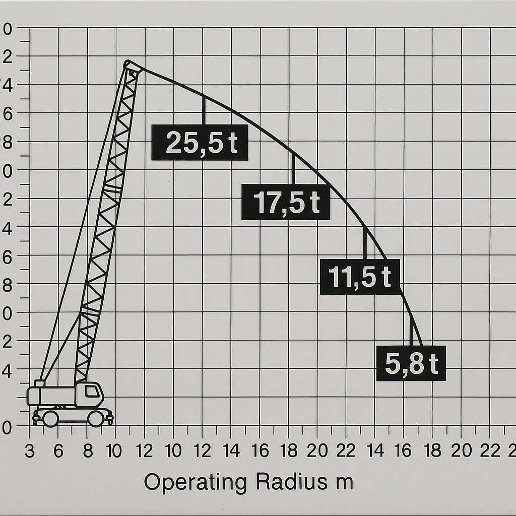 chiều cao tải trọng cẩu