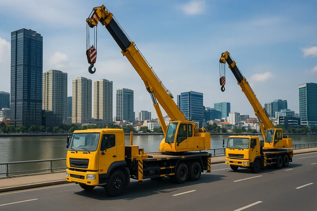 Dịch vụ cho thuê xe cẩu quận 4 giá rẻ, an toàn, hỗ trợ 24/7