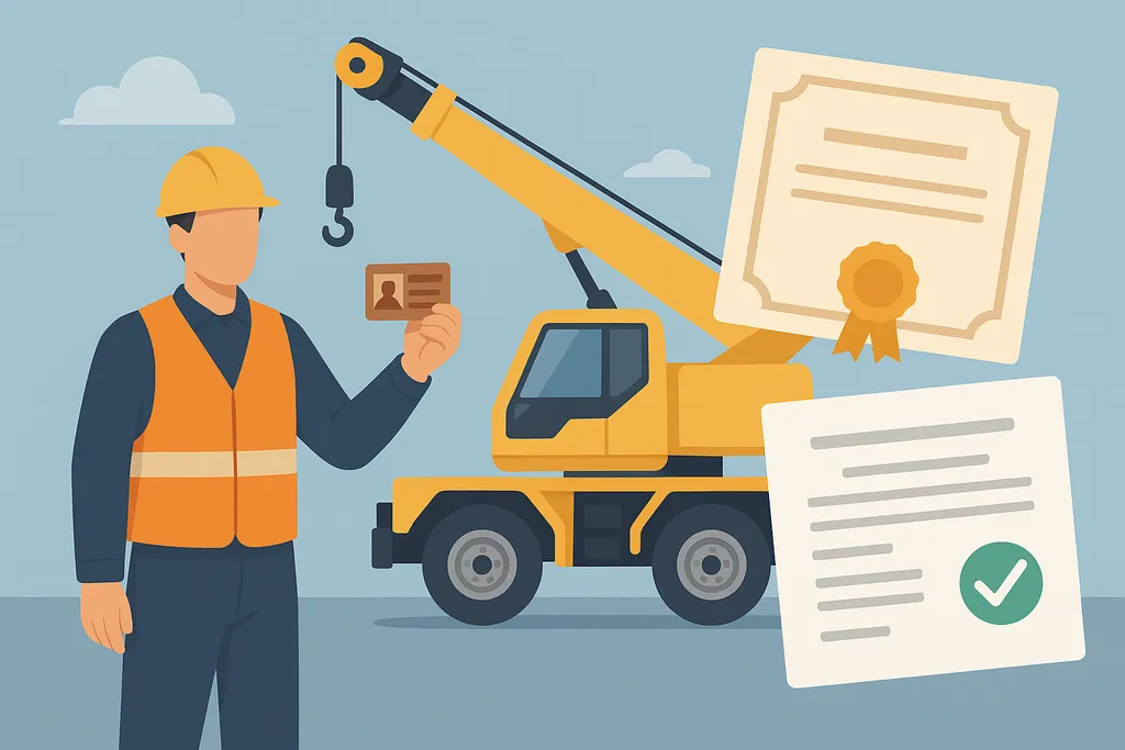 Ảnh minh họa giấy tờ cần thiết khi lái xe cẩu