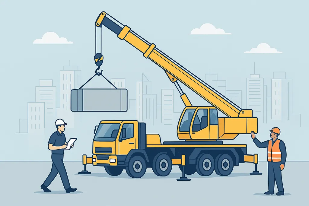 Quy trình báo giá, khảo sát hiện trường và kiểm tra an toàn xe cẩu