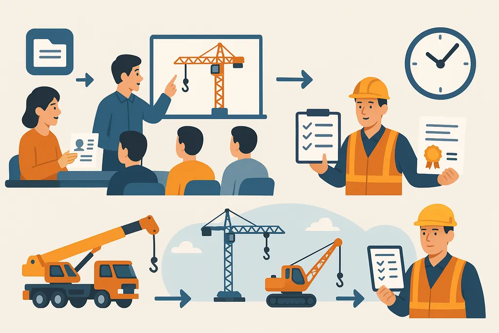 Quy trình thi lấy bằng lái xe cẩu