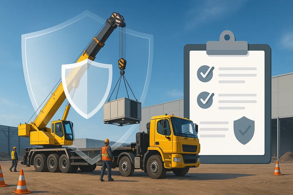 Bảo hiểm khi thuê xe cẩu: tránh rủi ro, bảo vệ tài sản doanh nghiệp