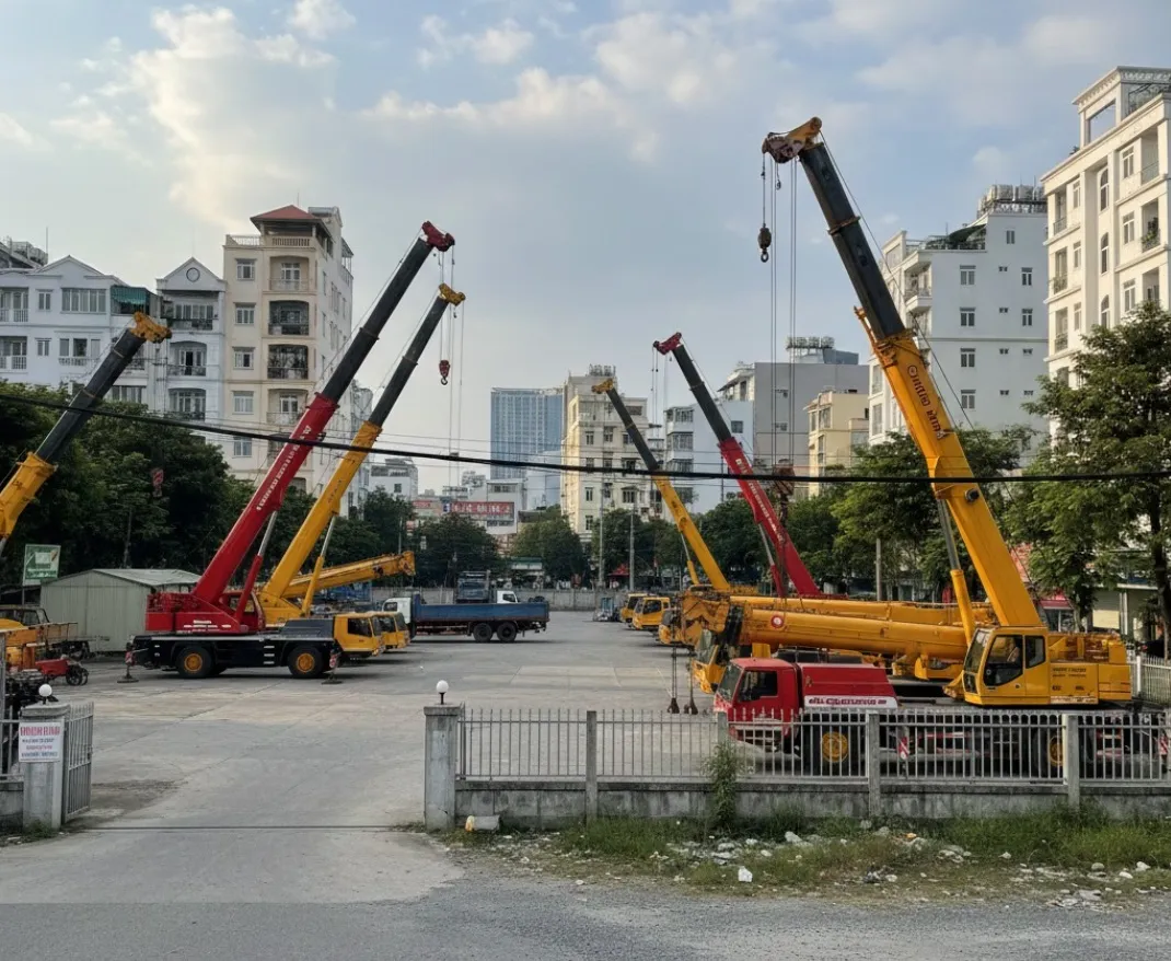 Cho thuê xe cẩu quận 4 uy tín, an toàn, chi phí hợp lý