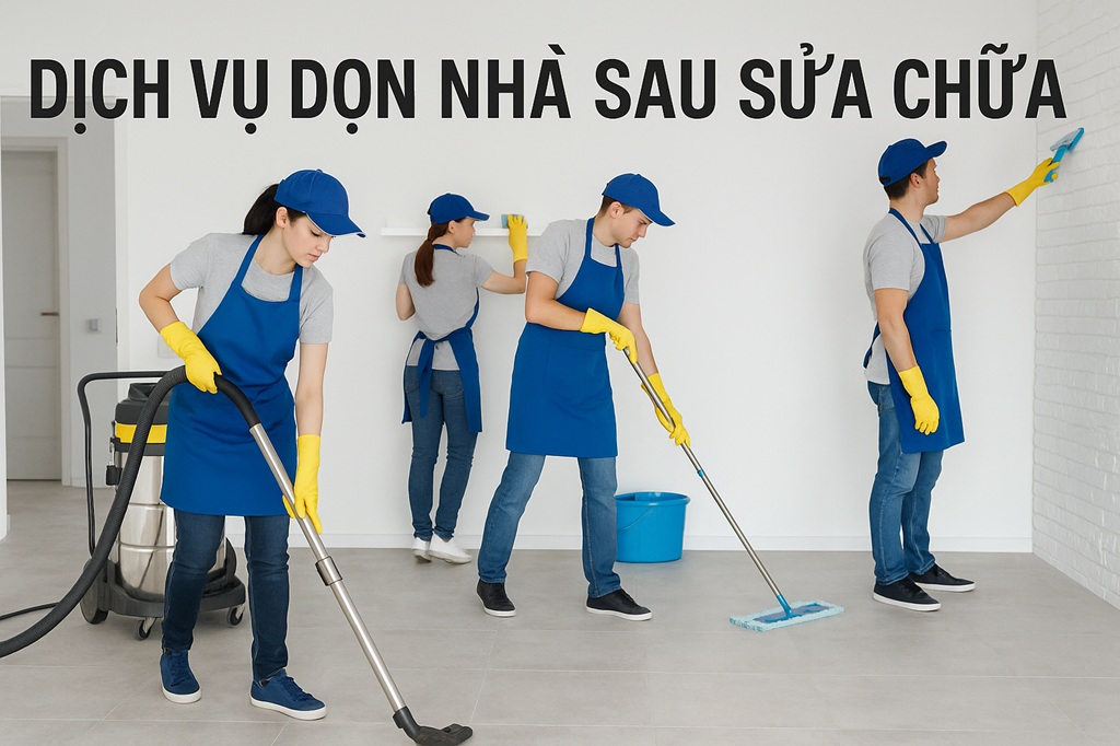 dịch vụ dọn nhà sau sửa chữa