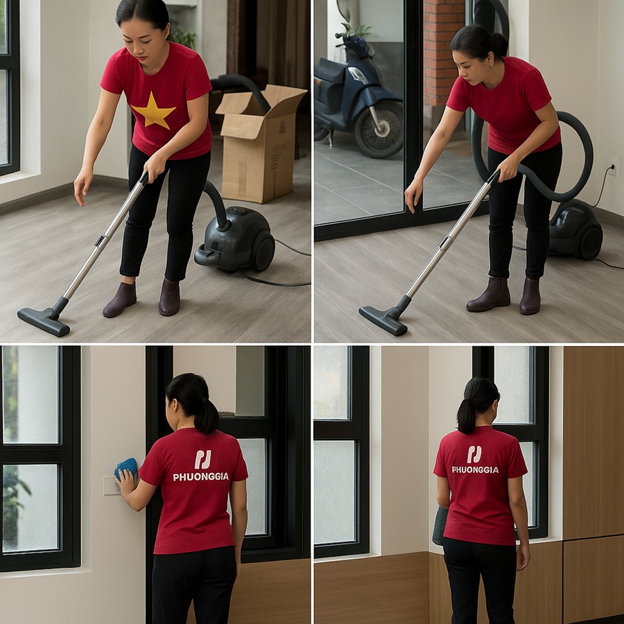 dịch vụ làm sạch công trình sau xây dựng