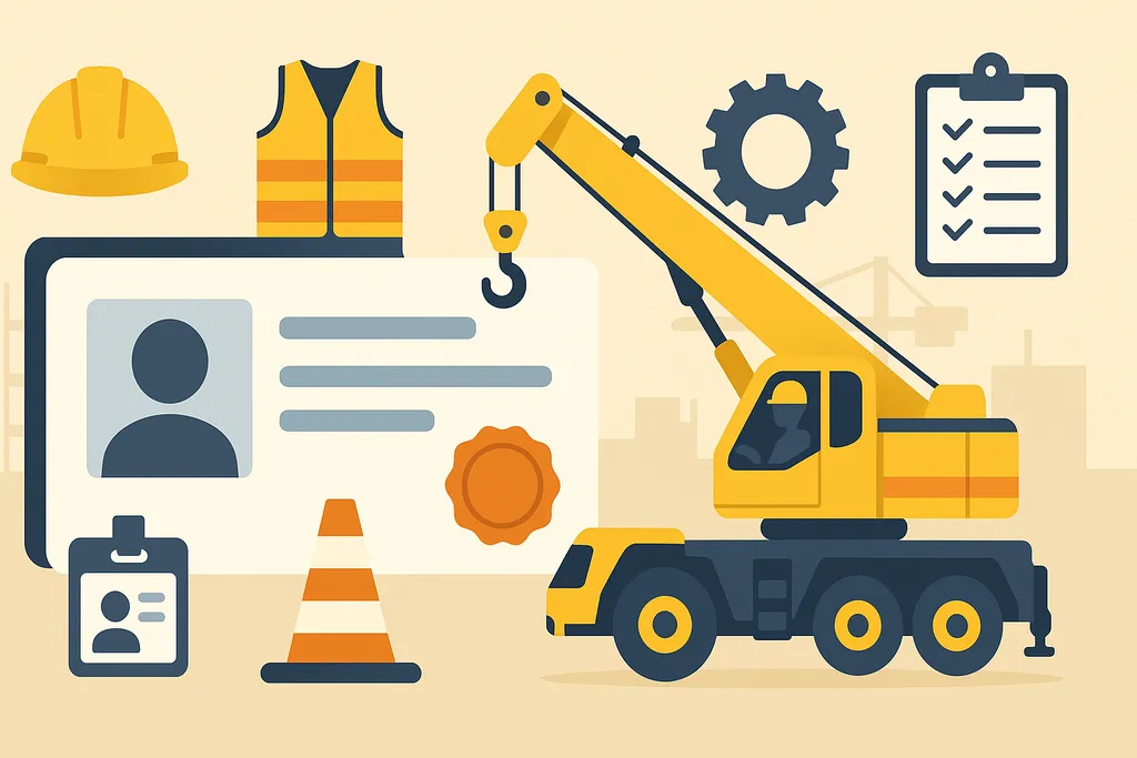 Ảnh minh họa: Lái xe cẩu cần bằng gì? chứng chỉ vận hành