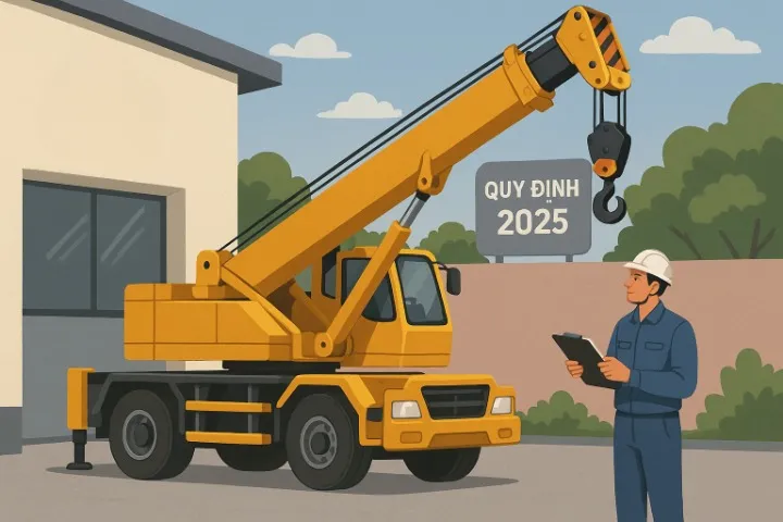 Luật đăng kiểm dành cho xe cẩu theo quy định 2025
