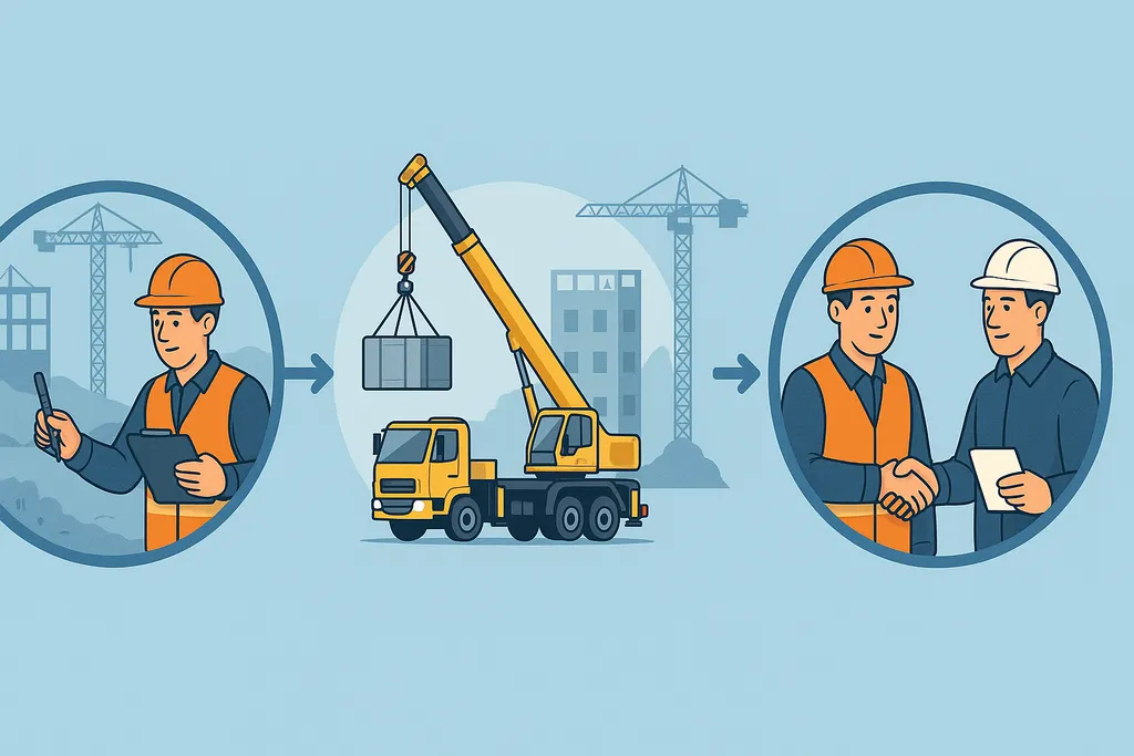 Quy trình thuê xe cẩu an toàn: Bí quyết chọn đúng loại cẩu và báo giá tối ưu