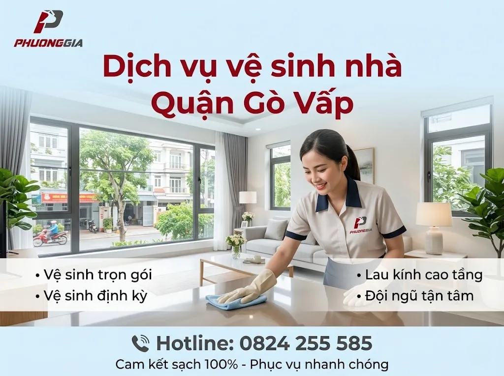 Dịch vụ vệ sinh nhà quận Gò Vấp chuyên nghiệp