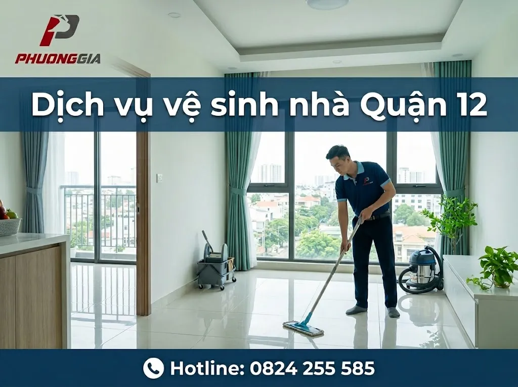 Dịch vụ vệ sinh nhà ở quận 12 chuyên nghiệp